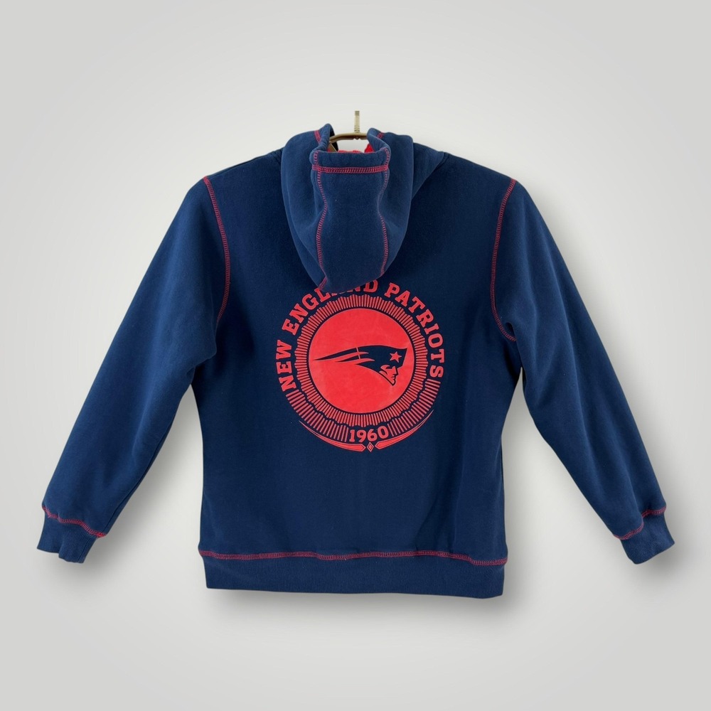 New‎ England Patriots Hoodie Mens M Blue NFL Football Sherpa Lined NFL Pro Line